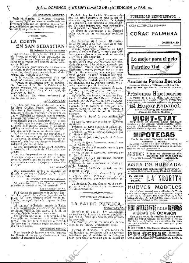 ABC MADRID 17-09-1911 página 12