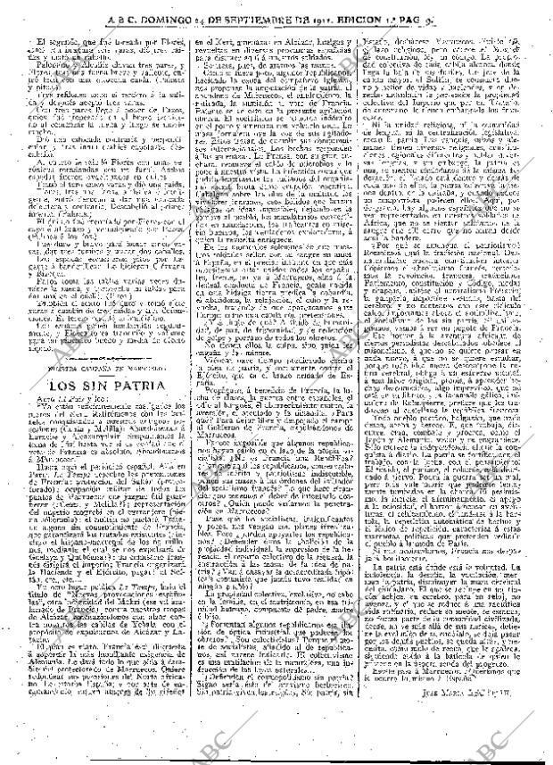 ABC MADRID 24-09-1911 página 9