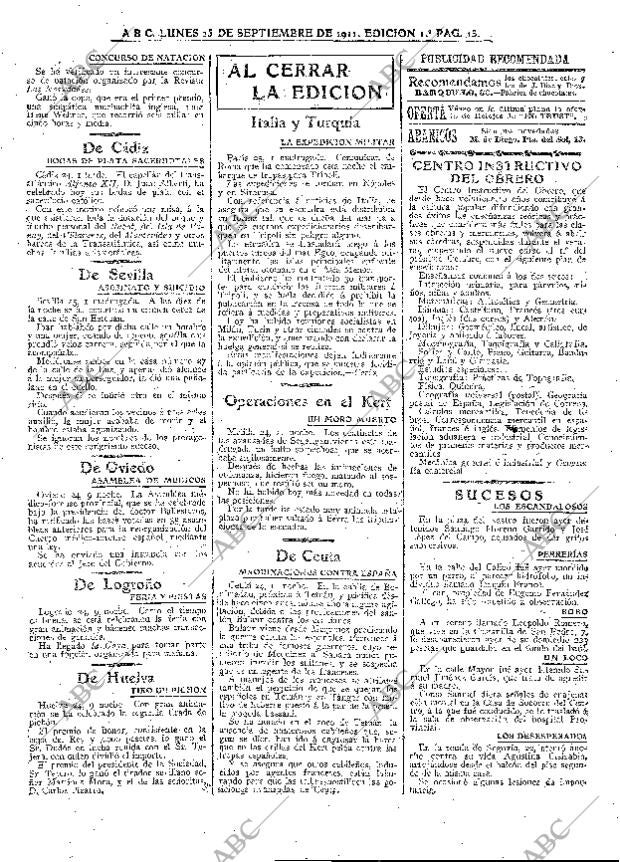 ABC MADRID 25-09-1911 página 13