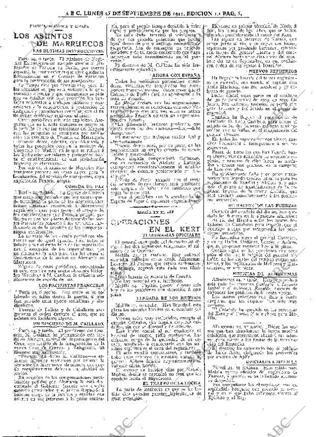 ABC MADRID 25-09-1911 página 5
