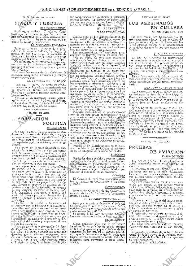 ABC MADRID 25-09-1911 página 6