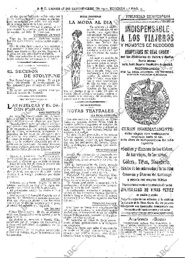 ABC MADRID 25-09-1911 página 7