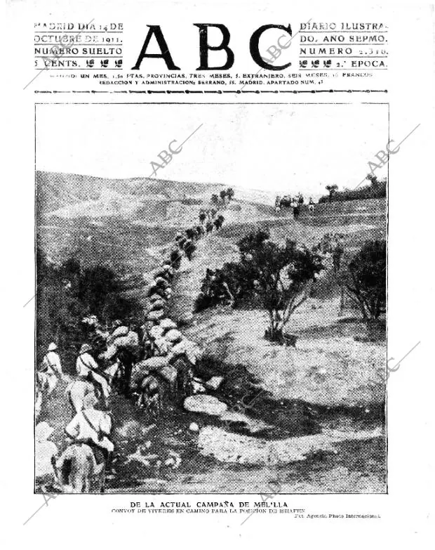 ABC MADRID 14-10-1911 página 1