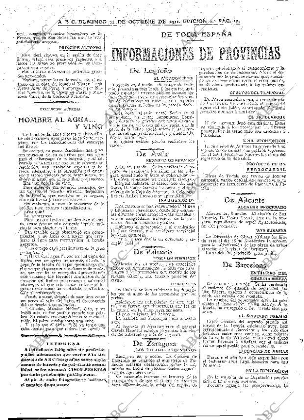 ABC MADRID 22-10-1911 página 10