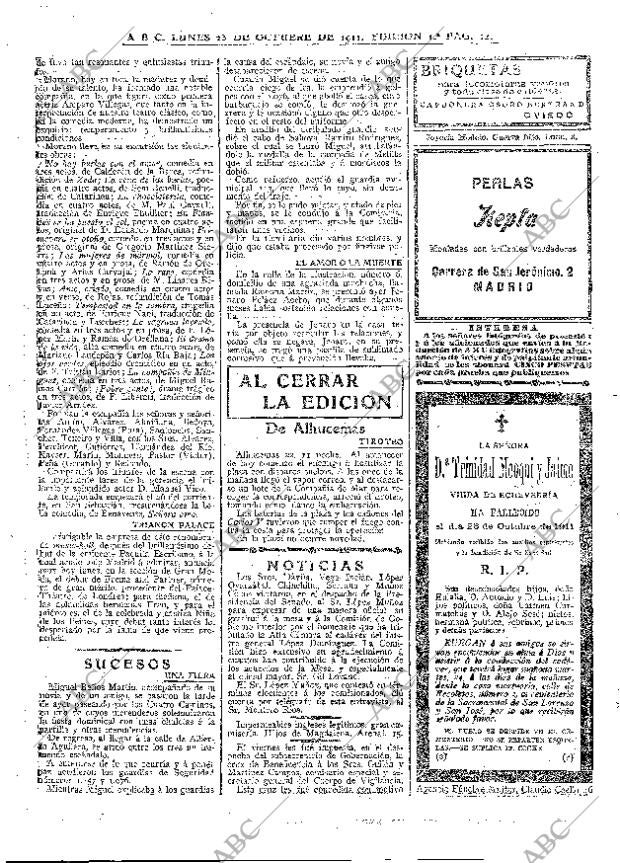 ABC MADRID 23-10-1911 página 14