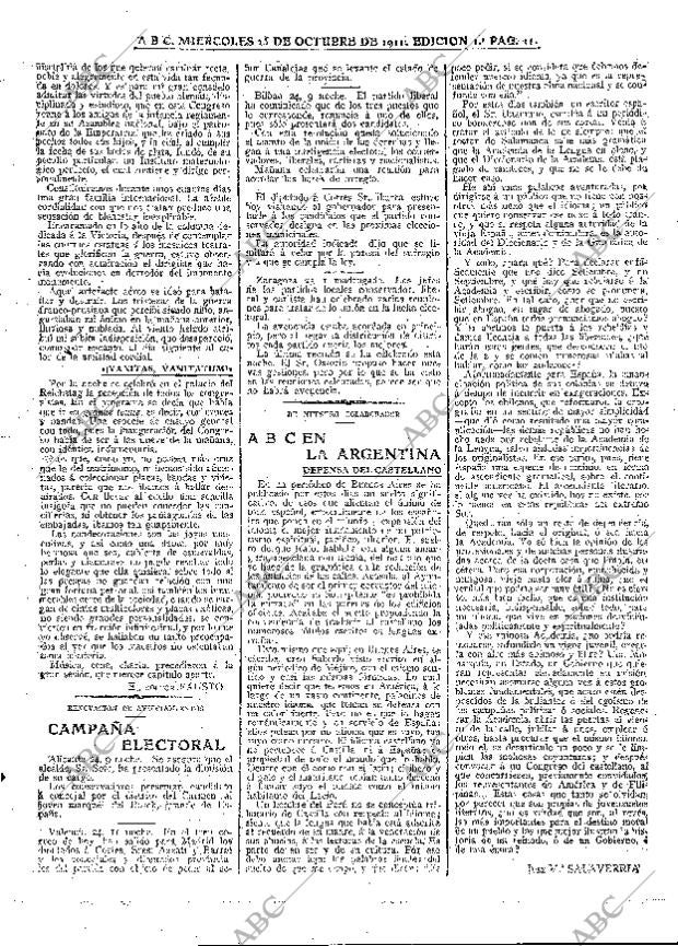 ABC MADRID 25-10-1911 página 11