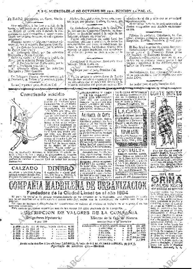 ABC MADRID 25-10-1911 página 15