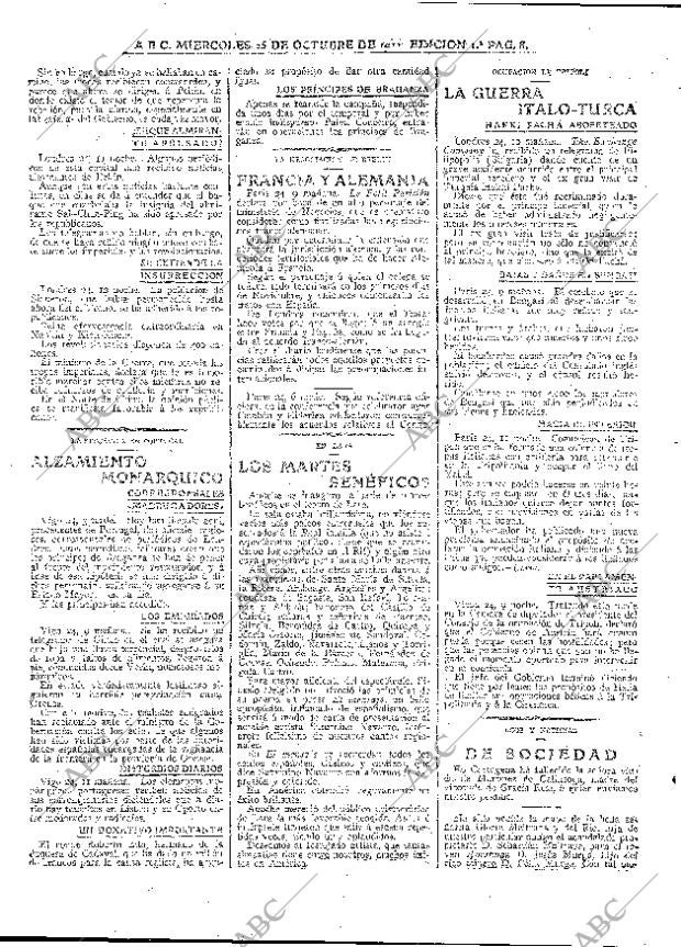 ABC MADRID 25-10-1911 página 8