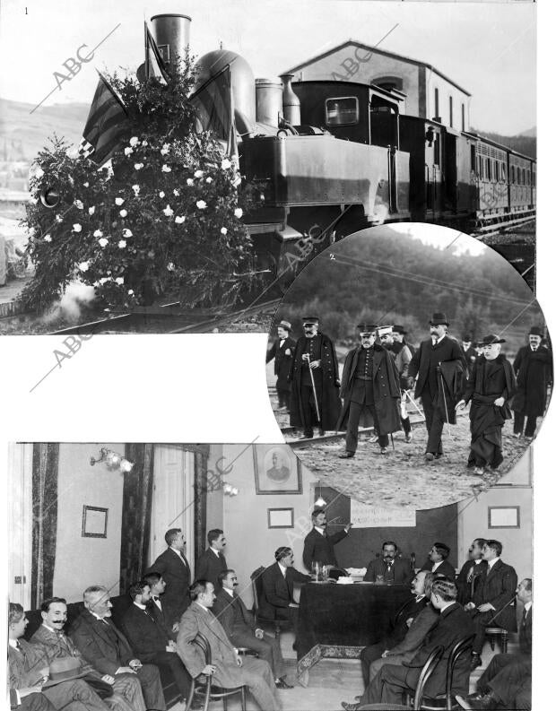 La Maquina del primer tren que Hizo el recorrido de Olot A Gerona