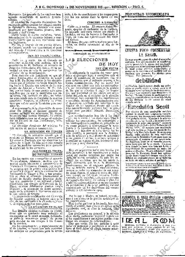 ABC MADRID 12-11-1911 página 6