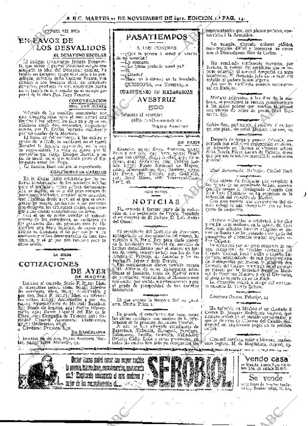 ABC MADRID 21-11-1911 página 14