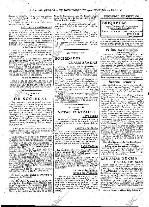 ABC MADRID 22-11-1911 página 10