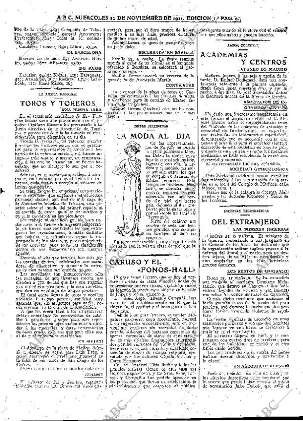 ABC MADRID 22-11-1911 página 9