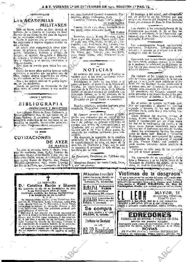 ABC MADRID 01-12-1911 página 14