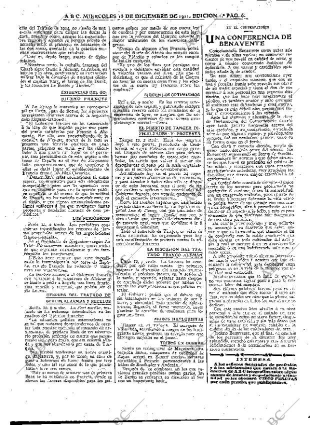 ABC MADRID 13-12-1911 página 6