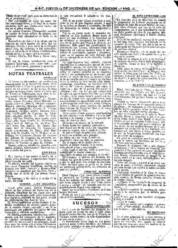ABC MADRID 14-12-1911 página 13