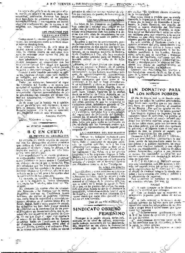 ABC MADRID 14-12-1911 página 4