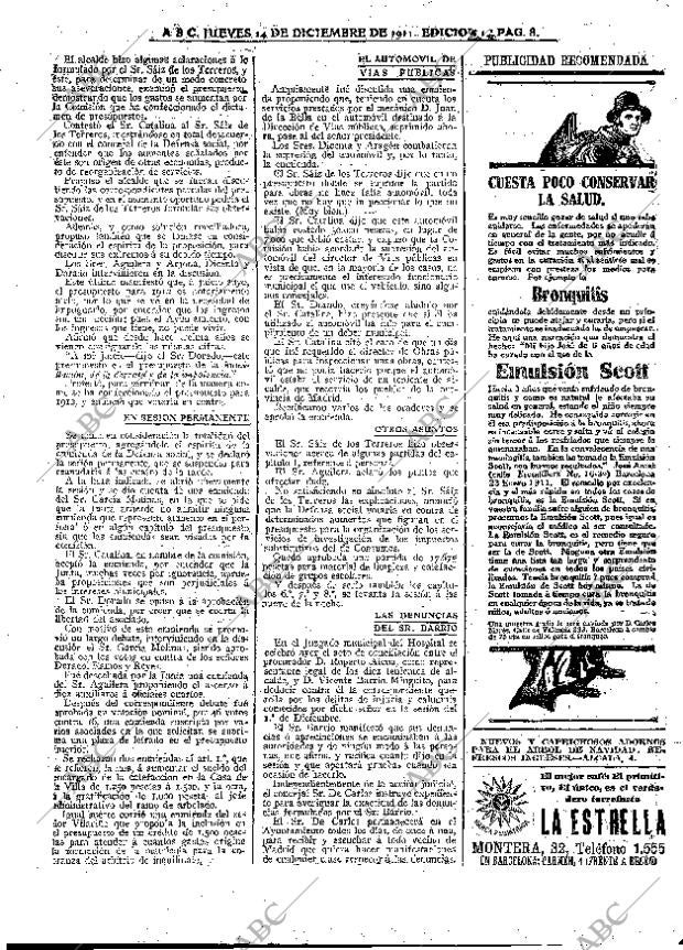 ABC MADRID 14-12-1911 página 8