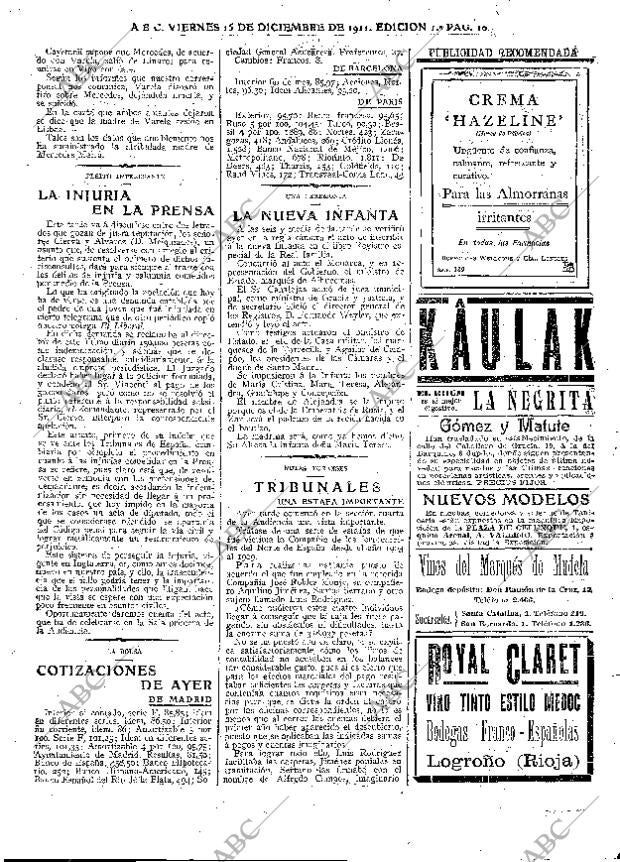 ABC MADRID 15-12-1911 página 10