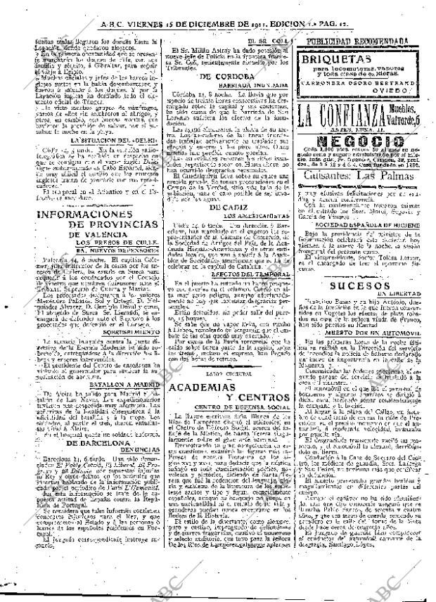 ABC MADRID 15-12-1911 página 12