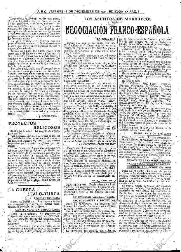 ABC MADRID 15-12-1911 página 5