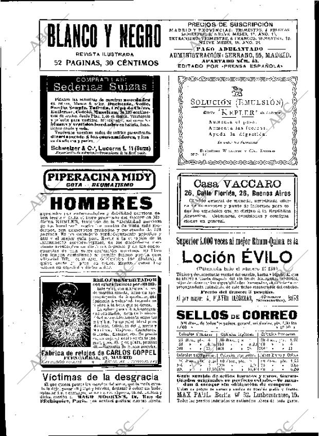 BLANCO Y NEGRO MADRID 17-12-1911 página 2