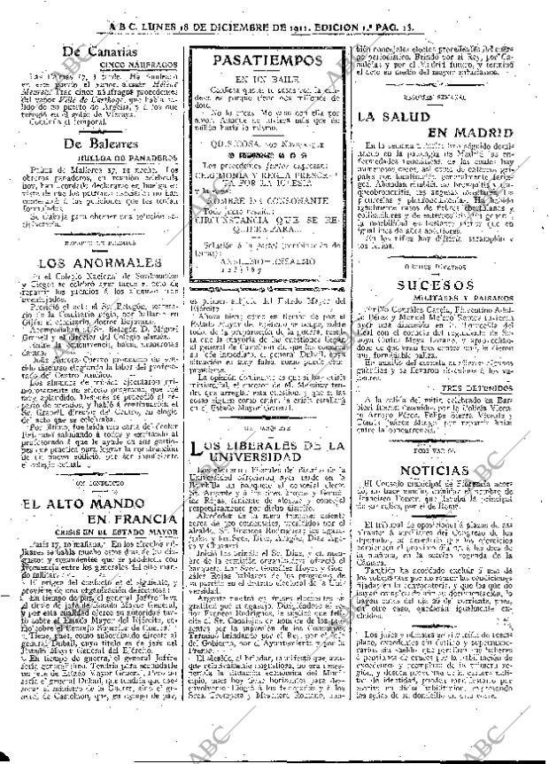 ABC MADRID 18-12-1911 página 13
