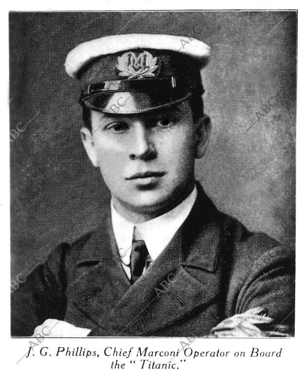 Jefe del servicio radiotelegráfico del Titanic -fecha Aproximada