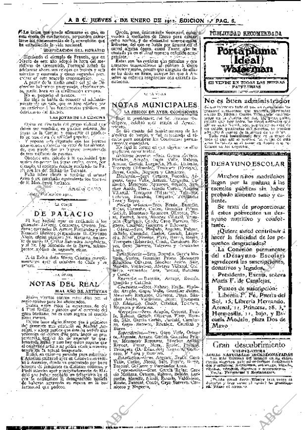 ABC MADRID 04-01-1912 página 8