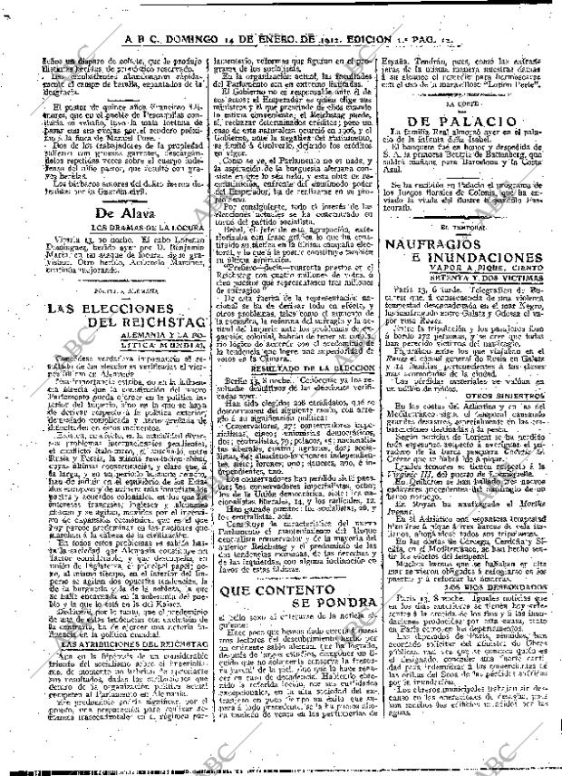 ABC MADRID 14-01-1912 página 12