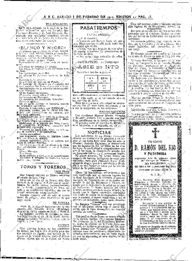 ABC MADRID 03-02-1912 página 18