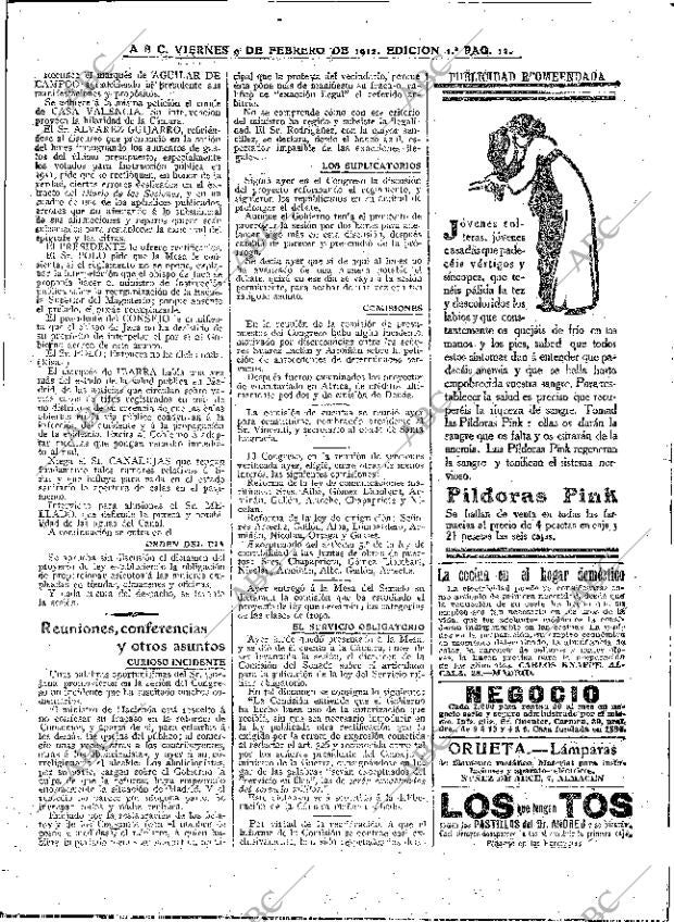 ABC MADRID 09-02-1912 página 12