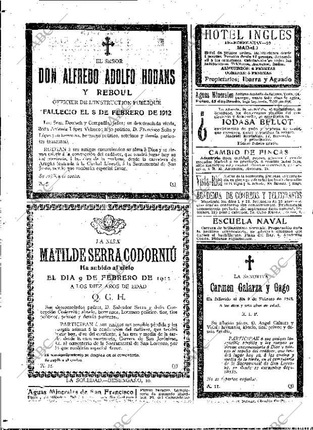 ABC MADRID 10-02-1912 página 18