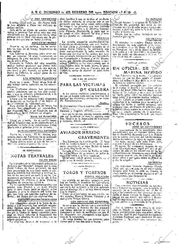 ABC MADRID 11-02-1912 página 15