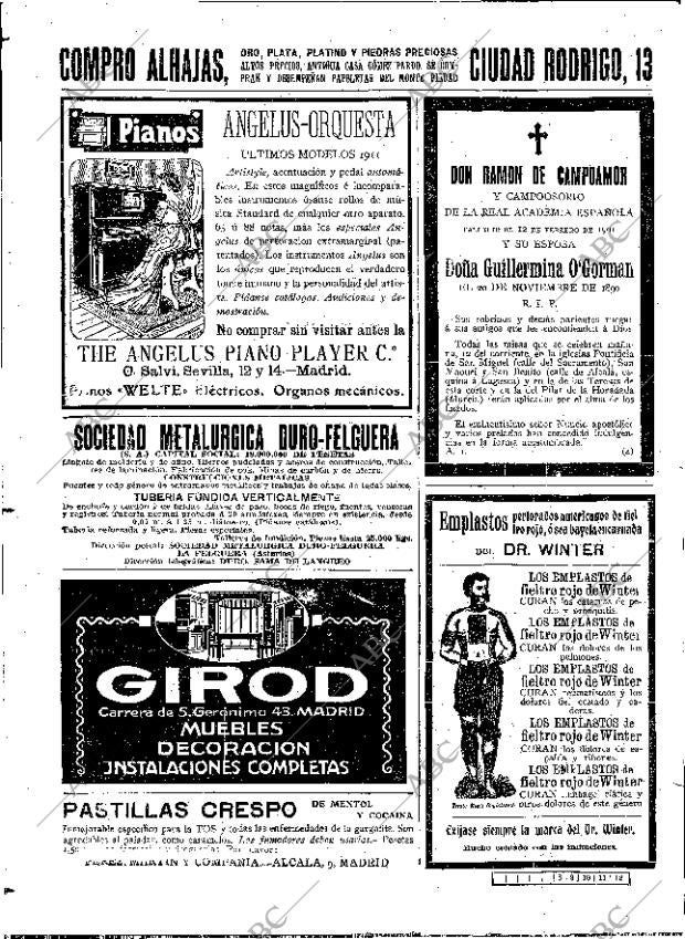 ABC MADRID 11-02-1912 página 22