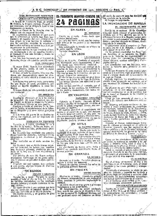 ABC MADRID 11-02-1912 página 6