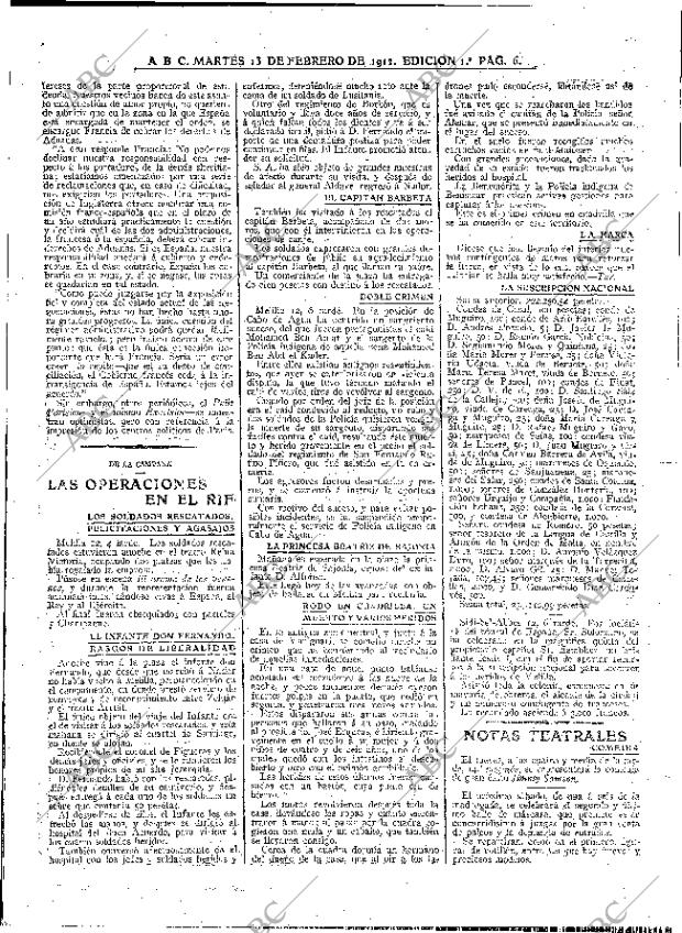 ABC MADRID 13-02-1912 página 6