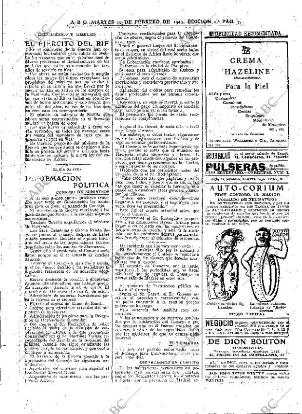 ABC MADRID 20-02-1912 página 7