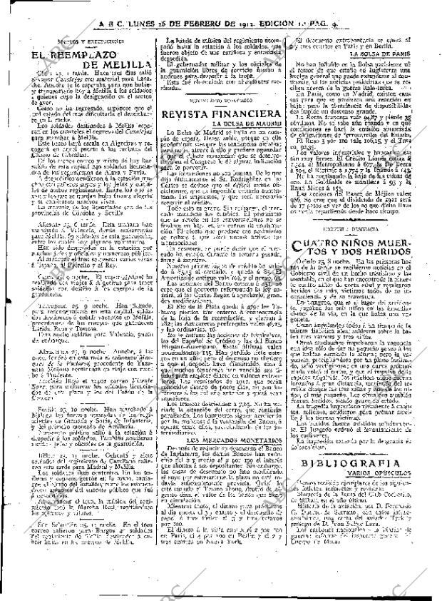 ABC MADRID 26-02-1912 página 9