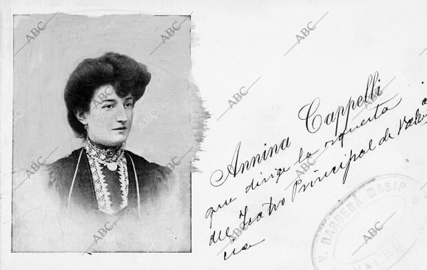 Annina Cappelli, notable Profesora que Dirige la orquesta del teatro Principal,...