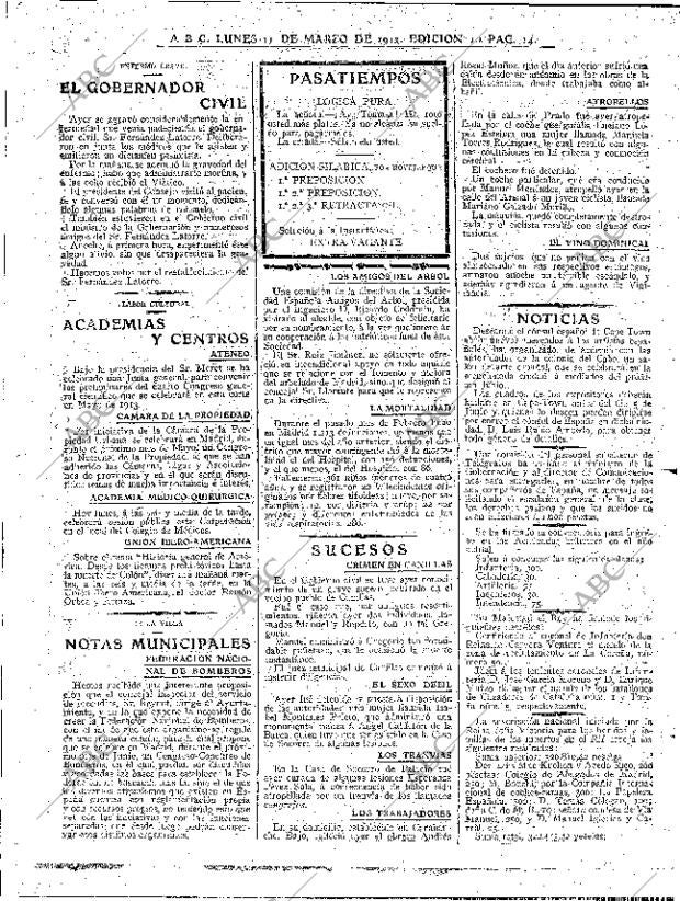 ABC MADRID 11-03-1912 página 14