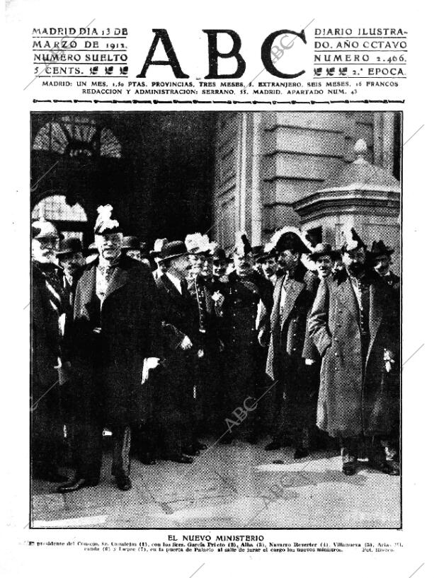 ABC MADRID 13-03-1912 página 1