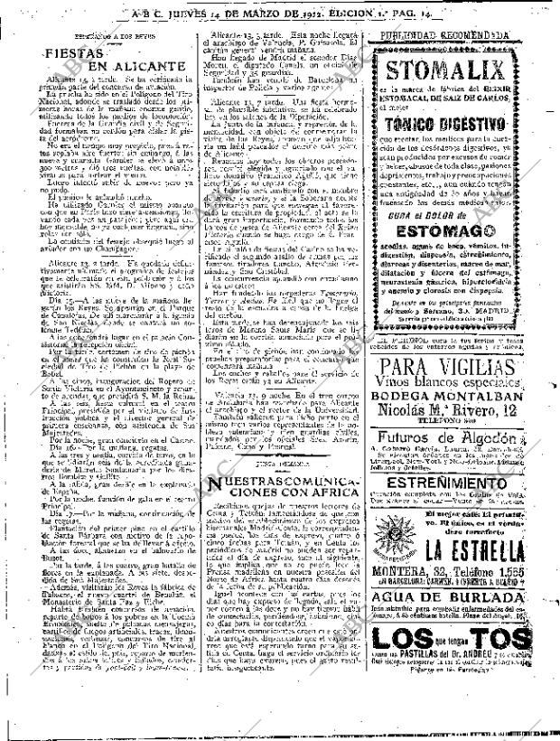 ABC MADRID 14-03-1912 página 14