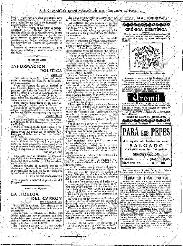 ABC MADRID 19-03-1912 página 14