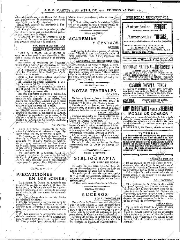 ABC MADRID 09-04-1912 página 14