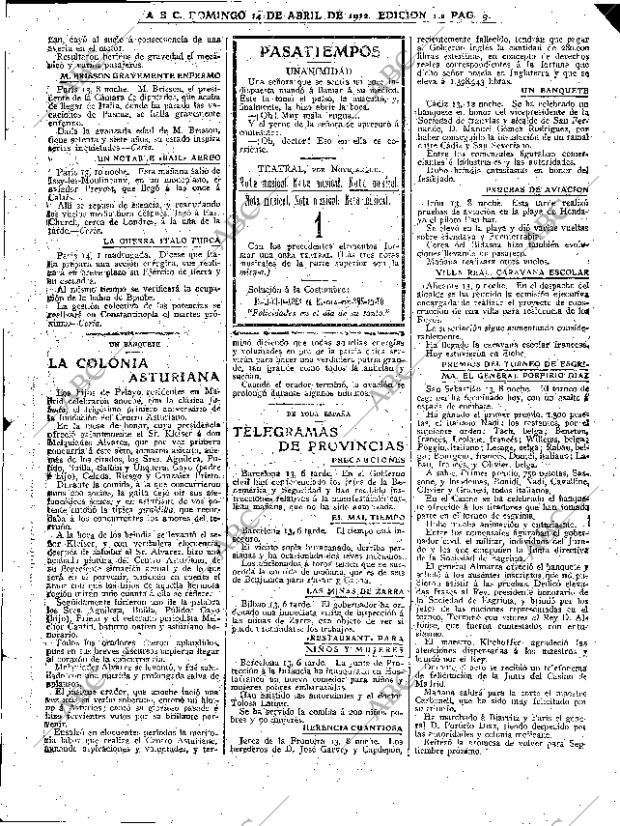 ABC MADRID 14-04-1912 página 9