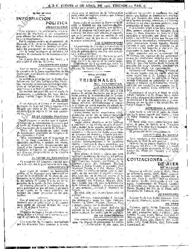 ABC MADRID 18-04-1912 página 6