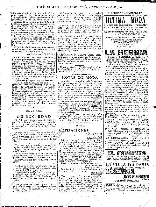 ABC MADRID 20-04-1912 página 12