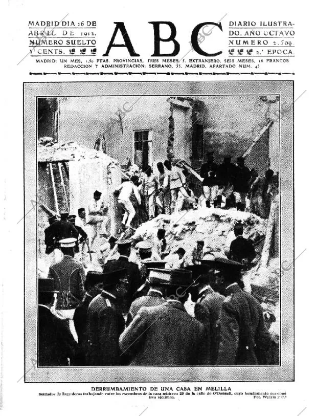 ABC MADRID 26-04-1912 página 1