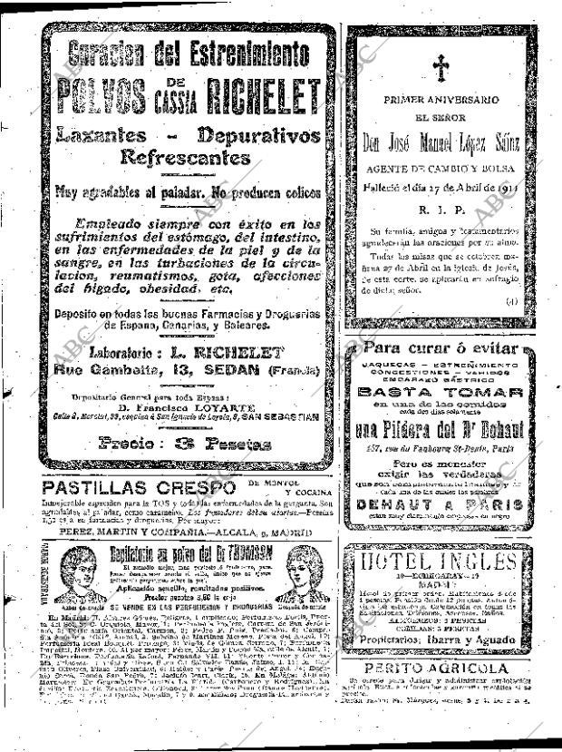 ABC MADRID 26-04-1912 página 13